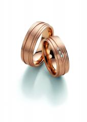585 Apricotgold, sandmatt,  Fischer Oro de albaricoque - Los anillos de boda